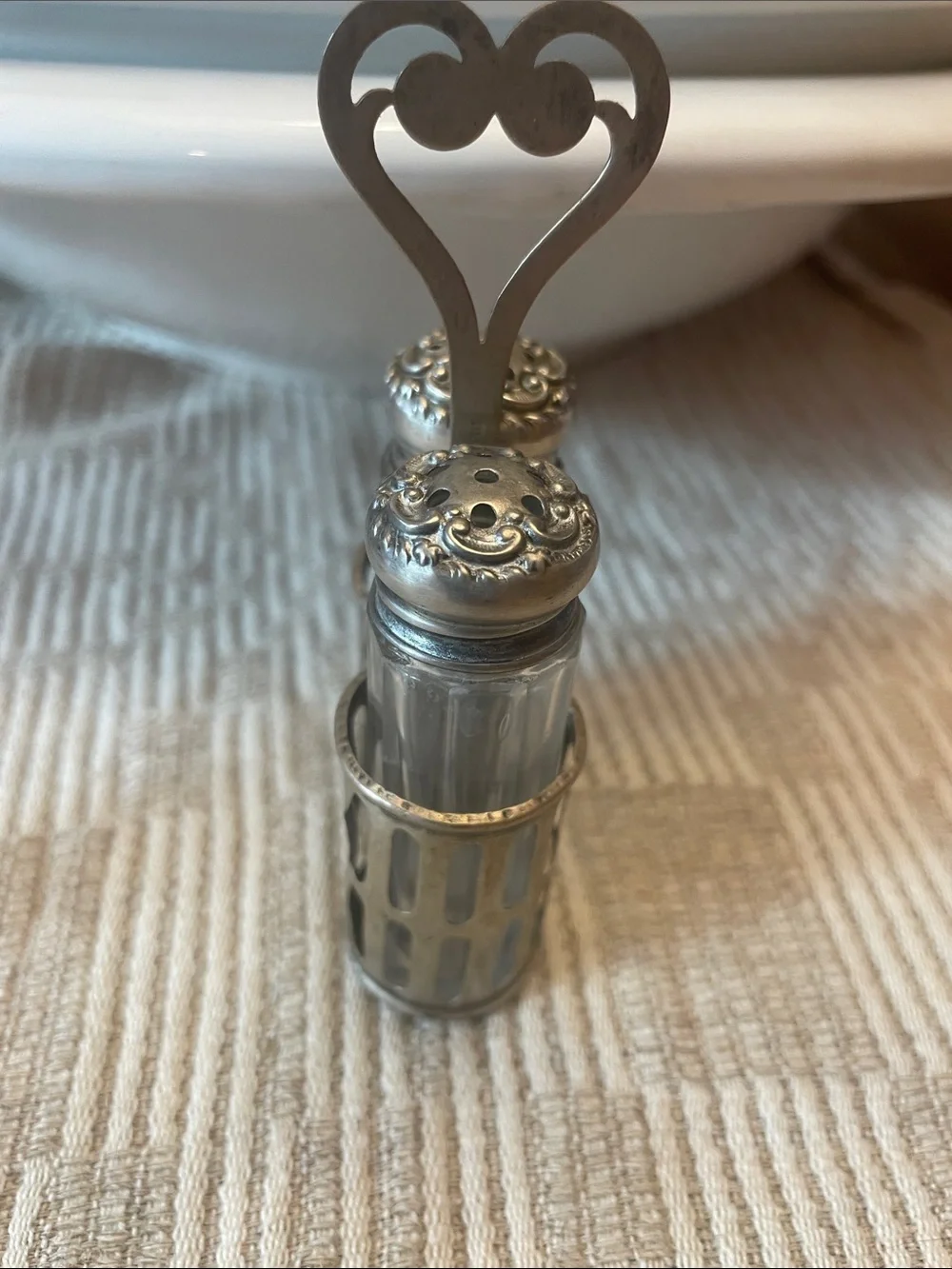 Antique Sterling Silver Salt and Peppershaker